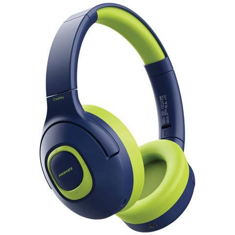 Cuffie Wireless Per Bambini Coddy Safeaudio Volume Limitato A 93 Db, 20 Ore Di Riproduzione Continua Verde - Foto 1