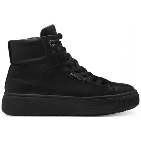 High Sneaker Sneakers Pelle Scarpe Donna Nero Eu 38, 1-25203-42 003 - Foto 1