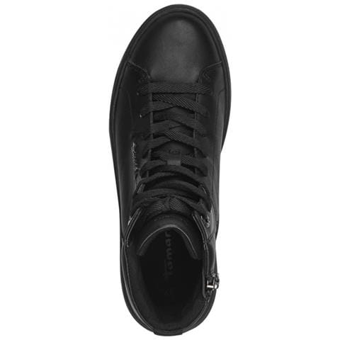 High Sneaker Sneakers Pelle Scarpe Donna Nero Eu 38, 1-25203-42 003 - Foto 3