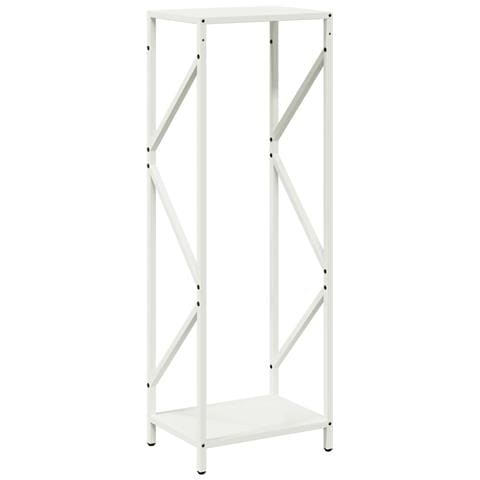 Rastrelliera per Legna da Ardere Bianca 34x25x100 cm - Foto 10