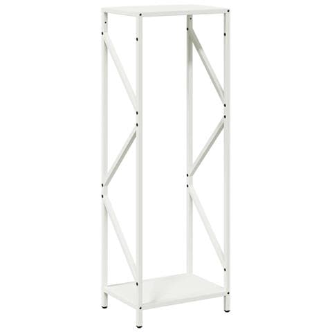 Rastrelliera per Legna da Ardere Bianca 34x25x100 cm - Foto 1