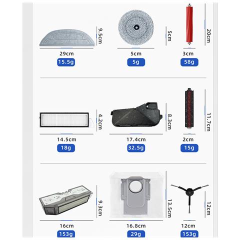 Roborock S8 Maxv Ultra Accessory Pack - Pezzi Di Ricambio Per G20s, Serie S8 - Foto 2