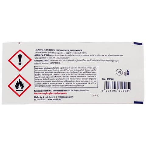 Conf. 250 Pz Salviette Igienizzanti Superfici Alcool 75% - Foto 2