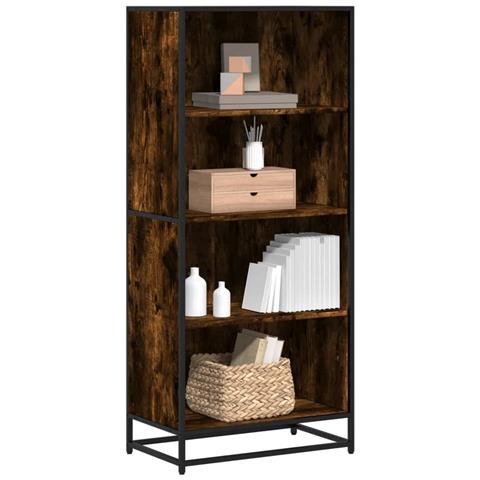 Libreria Rovere Fumo 60x35x139 Cm In Truciolato - Foto 1