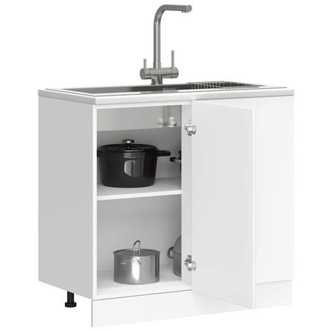 Base Da Cucina Porto Bianco In Legno Multistrato - Foto 1