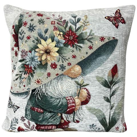 Federa Cuscino Arredo Casa Fodera Tessuto Cinigliato Elfo Primavera 50x50 Elfo Primavera - Foto 1