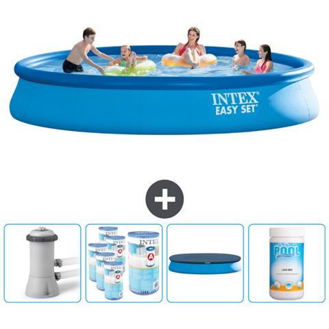 Piscina Fuori Terra - In Giro - 457x457x84 Cm - Blu - Include Accessori Coordinati Cb87 - Foto 1