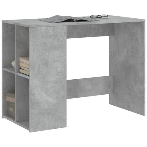 Lusso Casadino -  Scrivania Grigio Cemento 102x50x75 Cm In Legno Multistrato - Foto 2