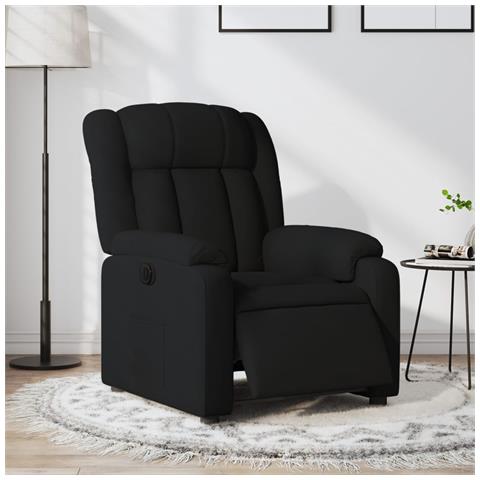 Poltrona Elettrica Reclinabile Nera in Tessuto - Foto 2