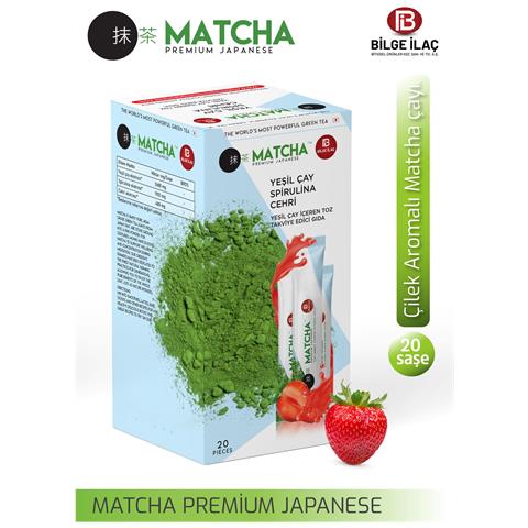 Thé Matcha Détoxifiant Premium À La Fraise Japonaise, 1 Boîte - Foto 1