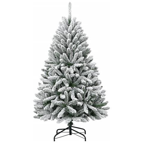 Lusso Casadino -  Albero Natale Artificiale Incernierato Con Neve Fioccata 150 Cm - Foto 1