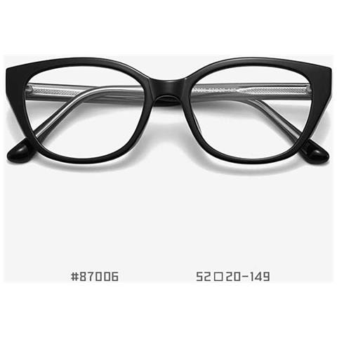 Occhiali Da Vista A Occhi Di Gatto Anti Luce Blu Compatibili Con Tr90 E Pc, Stile Retrò Unisex Per Protezione Visiva E Moda Black - Foto 2