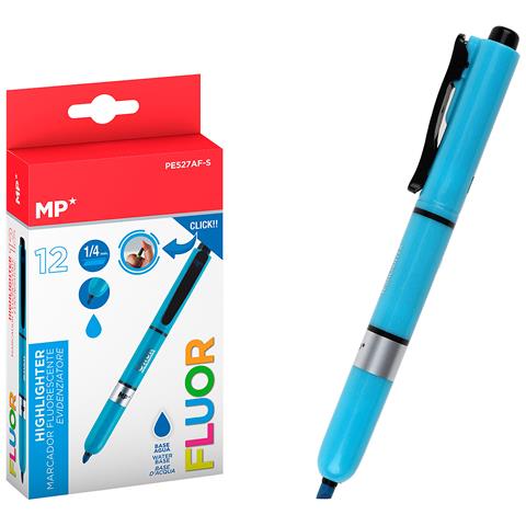 Pack 12 Marker Fluorescenti Retractili Blu - Foto 1
