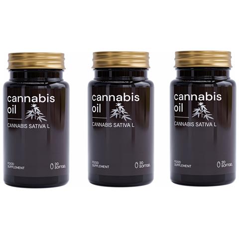 3x Olio Di Cannabis Integratore Alimentare 20 Capsule - Foto 1