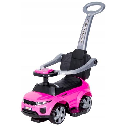 Cavalcabile spingi, 3-in-1, auto per bambini, grande auto, clacson, musica, rosa e nera - Foto 1