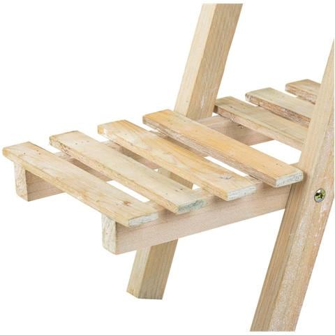 Scaffale Con 2 Ripiani In Legno Marrone 64x19,5x38h - Foto 8