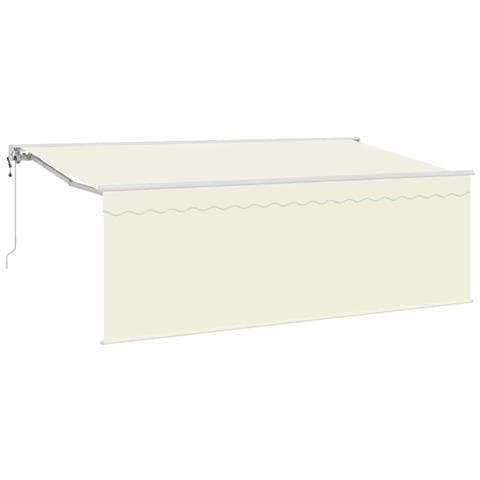 Tenda Retrattile Crema 350 x 200 cm Poliestere e Alluminio - Foto 1