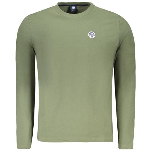 MAGLIETTA A MANICHE LUNGHE DA UOMO VERDE - Taglia: S, Colore: Verde - Foto 1