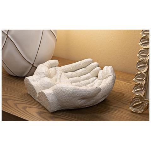 Scultura Mani Aperte Stons In Resina Sabbia 22,7x20 Cm - Foto 8