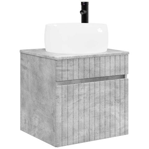 Mobile lavabo da parete Grigio Cemento 49 x 44,5 x 66 cm - Foto 1