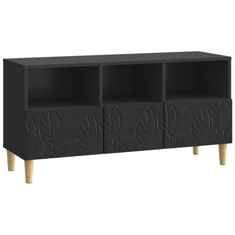 Mobile TV 102 x 34,5 x 50 cm Nero Legno ingegnerizzato - Foto 1