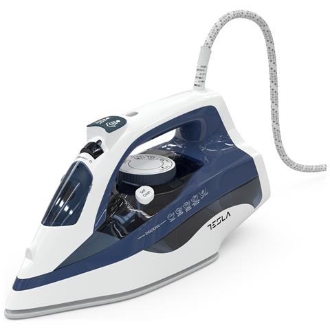 IR301BL ferro da stiro Ferro da stiro a secco e a vapore Piastra in Ceramica 2600 W Blu, Bianco - Foto 1