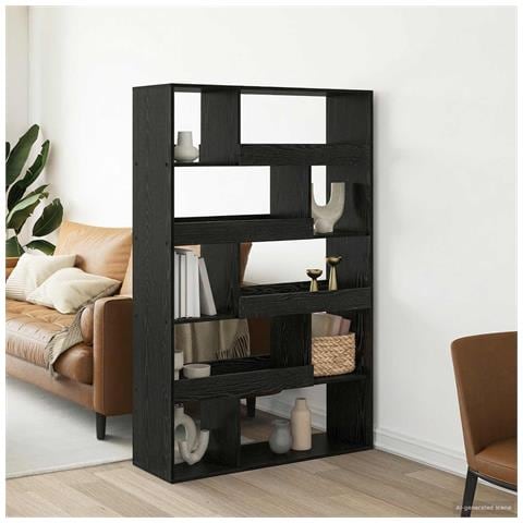 Scaffale per Libri Rovere nero 100 x 33 x 156,5 cm - Foto 2