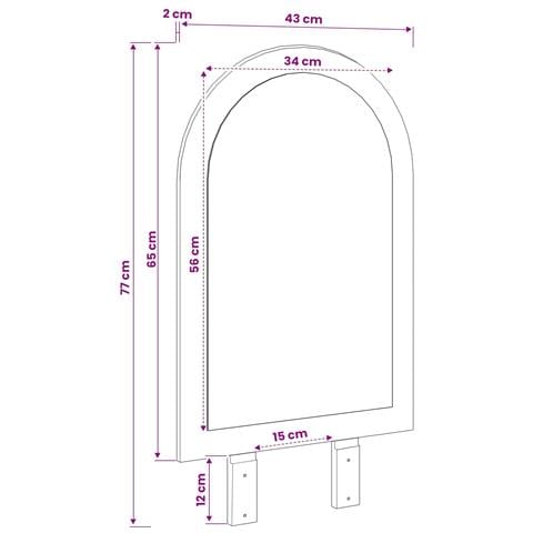 Specchio FAUSKE Bianco 43 x 3,5 x 77 cm Solo per uso interno - Foto 8