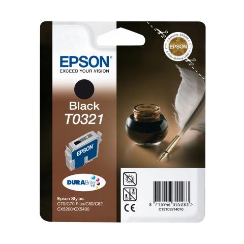 C13T03214020 Cartuccia Ink Originale Nera per Stylus Foto C70/80/82 / CX5200/5400 Capacità 1240 Pagine - Foto 2