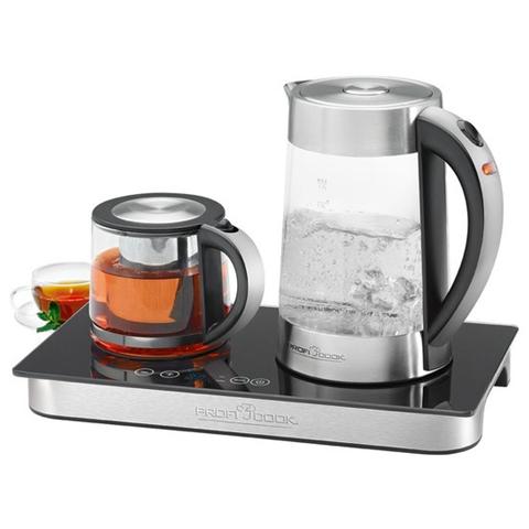 PC-TKS 1056 bollitore elettrico 1,7 L Nero, Stainless steel, Trasparente - Foto 1