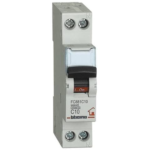 Fc881c10 Btdin Interruttore Magnetotermico 1p+n Curva C, In= 10a - Foto 1