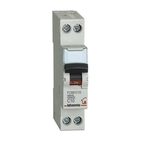 Fc881c10 Btdin Interruttore Magnetotermico 1p+n Curva C, In= 10a - Foto 2