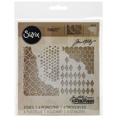 Set Di 4 Fustelle Decorative Thinlits Die - Foto 1