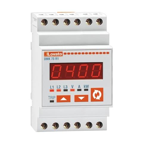 Dmk75r1 Voltm. amper. watt. dig. 3f 220-24 0vac+rele - Foto 1