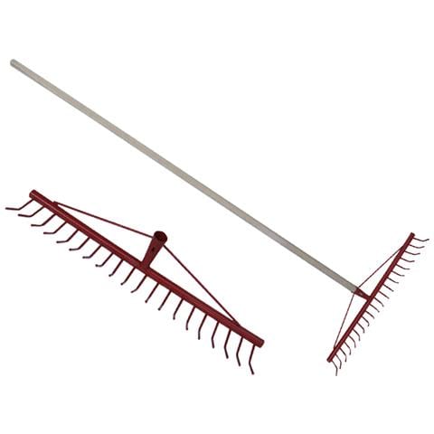 Rastrello Da Fieno Con Manico In Legno Da Cm. 150. 20 Denti - Foto 1