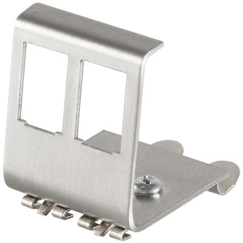IWP-MD KEY-RAIL2I - Adattatore per Moduli Keystone 2xRJ45 per guida DIN - Foto 1