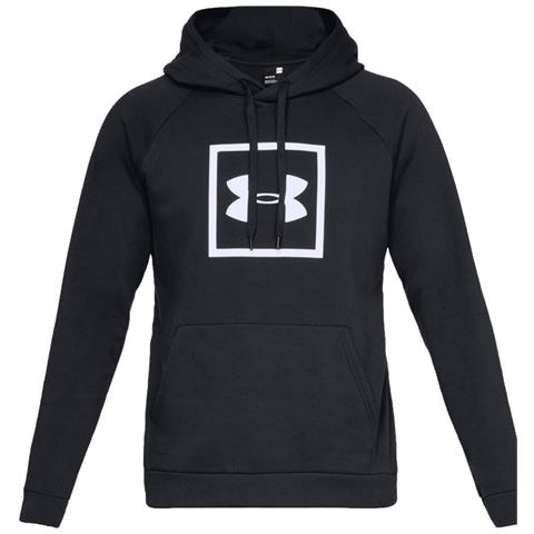 UNDER ARMOUR Rival Fleece Logo Hoodie 1329745-001, Uomo, Nero