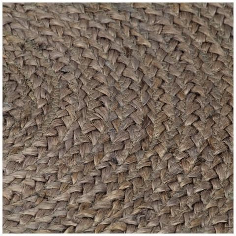 Tappeto Lavorato A Mano In Juta Rotondo 150 Cm Grigio - Foto 2