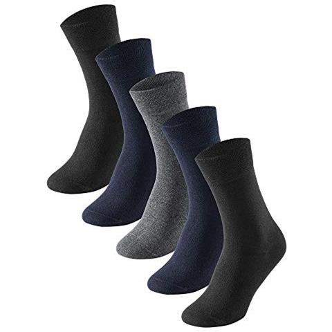 Multipack 5 Pack Herrensocken Strümpfe Calzini, Ordinati 6, 39/42 (pacco Da 5) Uomo - Foto 2