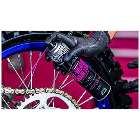 Muc-off All-weather Moto Chain Lube 400 Ml - Premium Moto Catena Spray Lubrificante - Indicato Per Tutti Condizioni Meteo - Foto 4