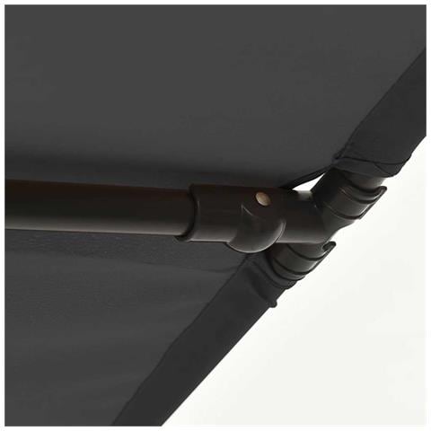 Ombrellone da Giardino con Palo in Alluminio 2x1,5 m Antracite - Foto 10