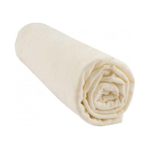 Lenzuolo Con Angoli 100% Cotone Bio Per Letto King Size 160x200 Cm - Ecru - Foto 3