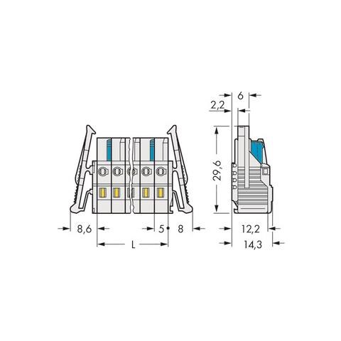 721-112/037-000 Grigio cavo di collegamento - Foto 3