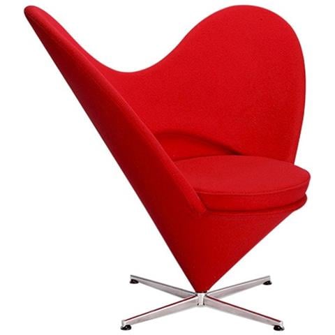 CREASTORE Poltrona Bauhaus Ispirazione Cuore Rivestimento In