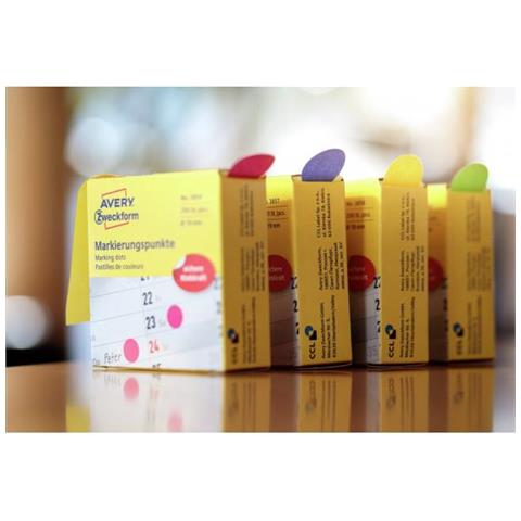 3856 Etichetta Autoadesiva Rotondo Permanente Giallo 250 Pz - Foto 3