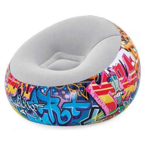 Poltrona Gonfiabile Graffiti Multicolore - Foto 4