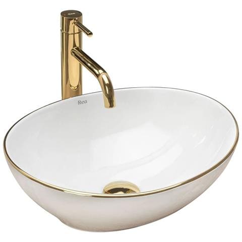 Lavabo Da Appoggio Sofia Gold Edge - Foto 1