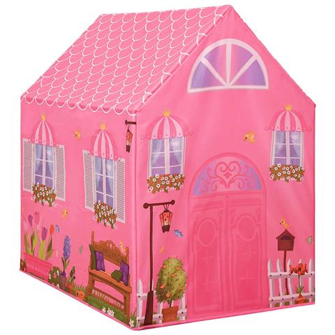 Tenda Da Gioco Per Bambini Rosa Con 250 Palline 69x94x104 Cm - Foto 10