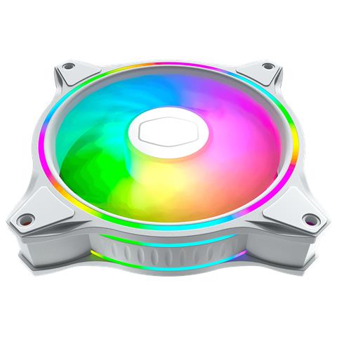 MasterFan MF120 Halo White Edition Case per computer Ventilatore 12 cm Bianco 1 pz - Foto 2