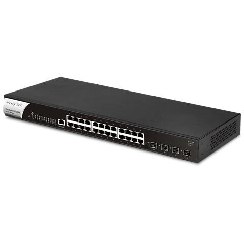 VigorSwitch G2280x Gestito Gigabit Ethernet (10/100/1000) 1U Nero, Acciaio - Foto 3